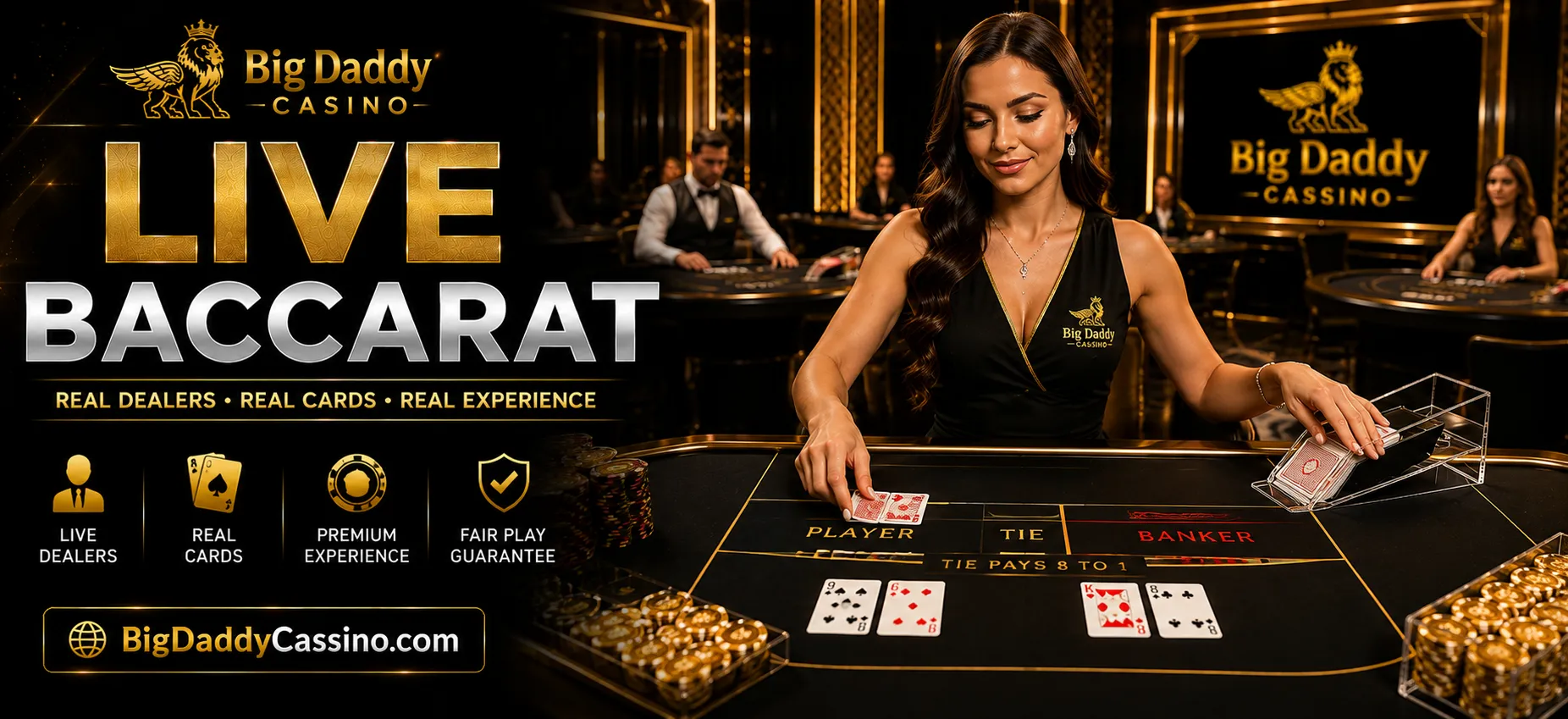 Live Baccarat at Big Daddy Casino